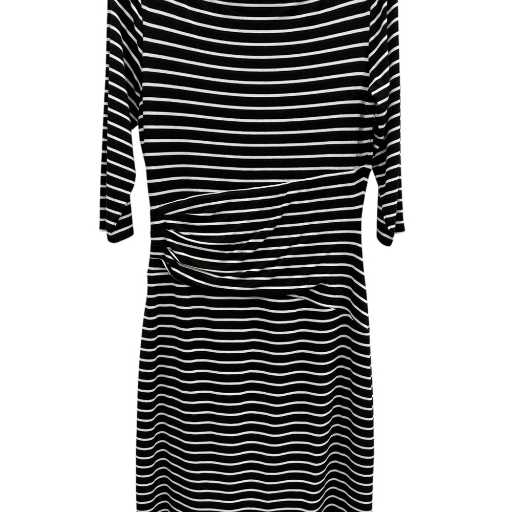White House Black Market Black and White Striped Dress - Picture 6 of 7
